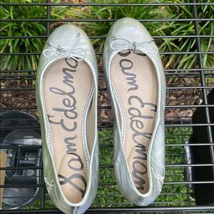 Sam Edelman Silver Ballet Flats
